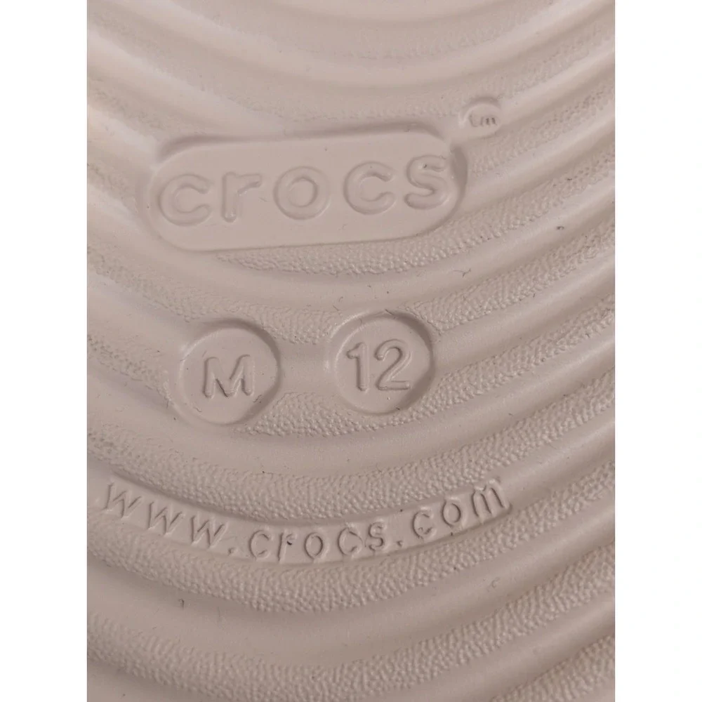 Crocs Mellow Recovery Flip Flops Men's 12 Pink Clay Argyle Rose New Tags